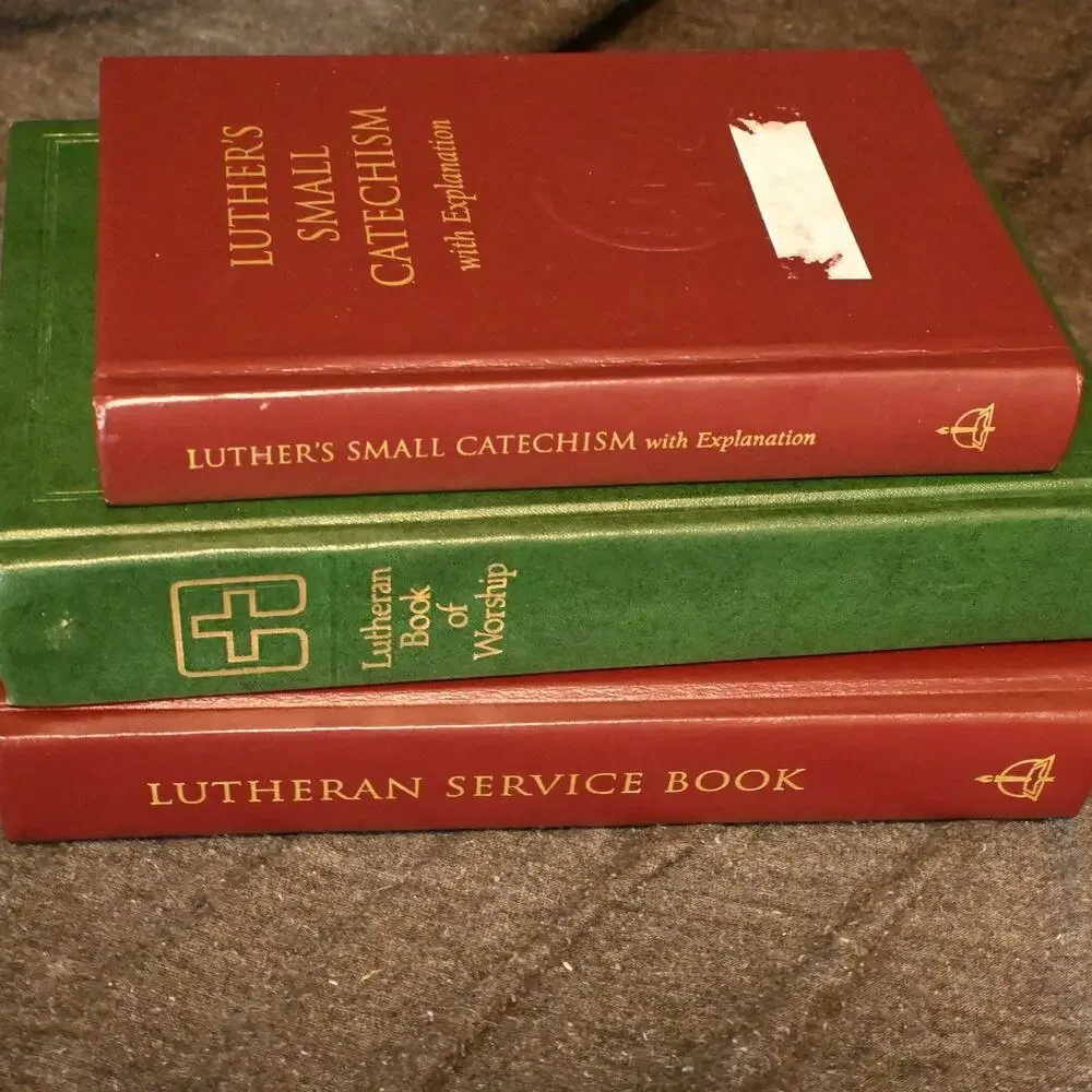 Lot of 3 Lutheran Books Small Catechism Service Worship Liturgical